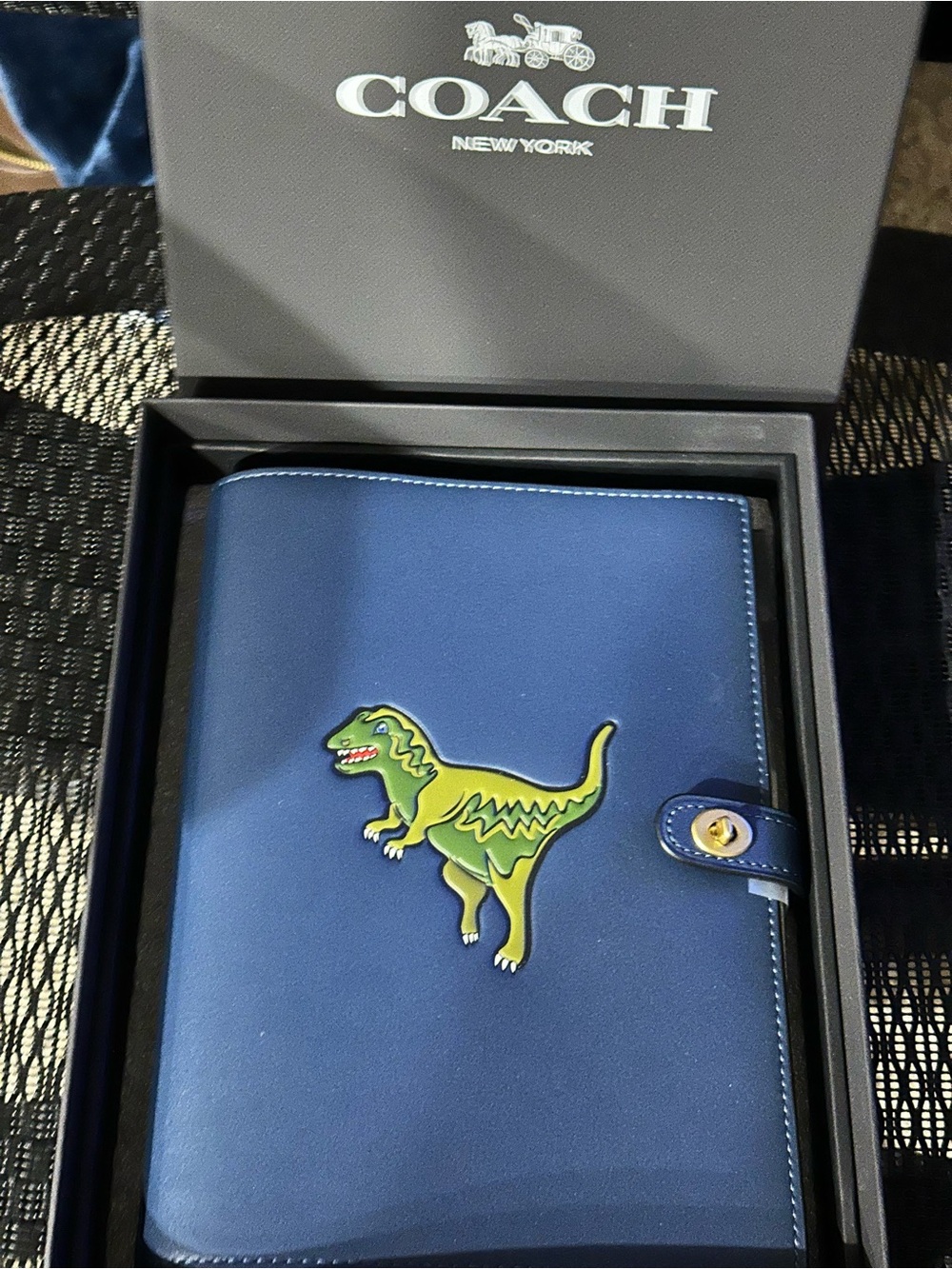 Coach Blue Rexy Notebook